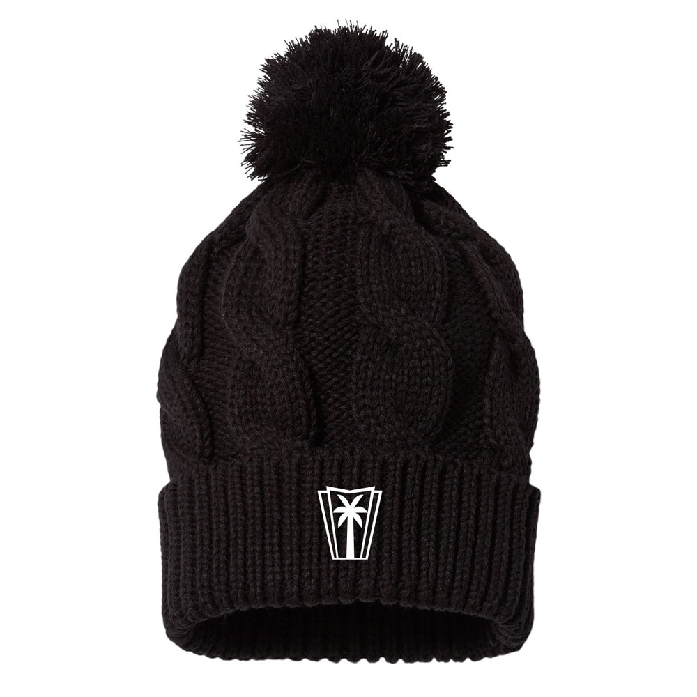 Richardson Chunk Twist Cuffed Beanie – Chunky Cable Knit With Pom