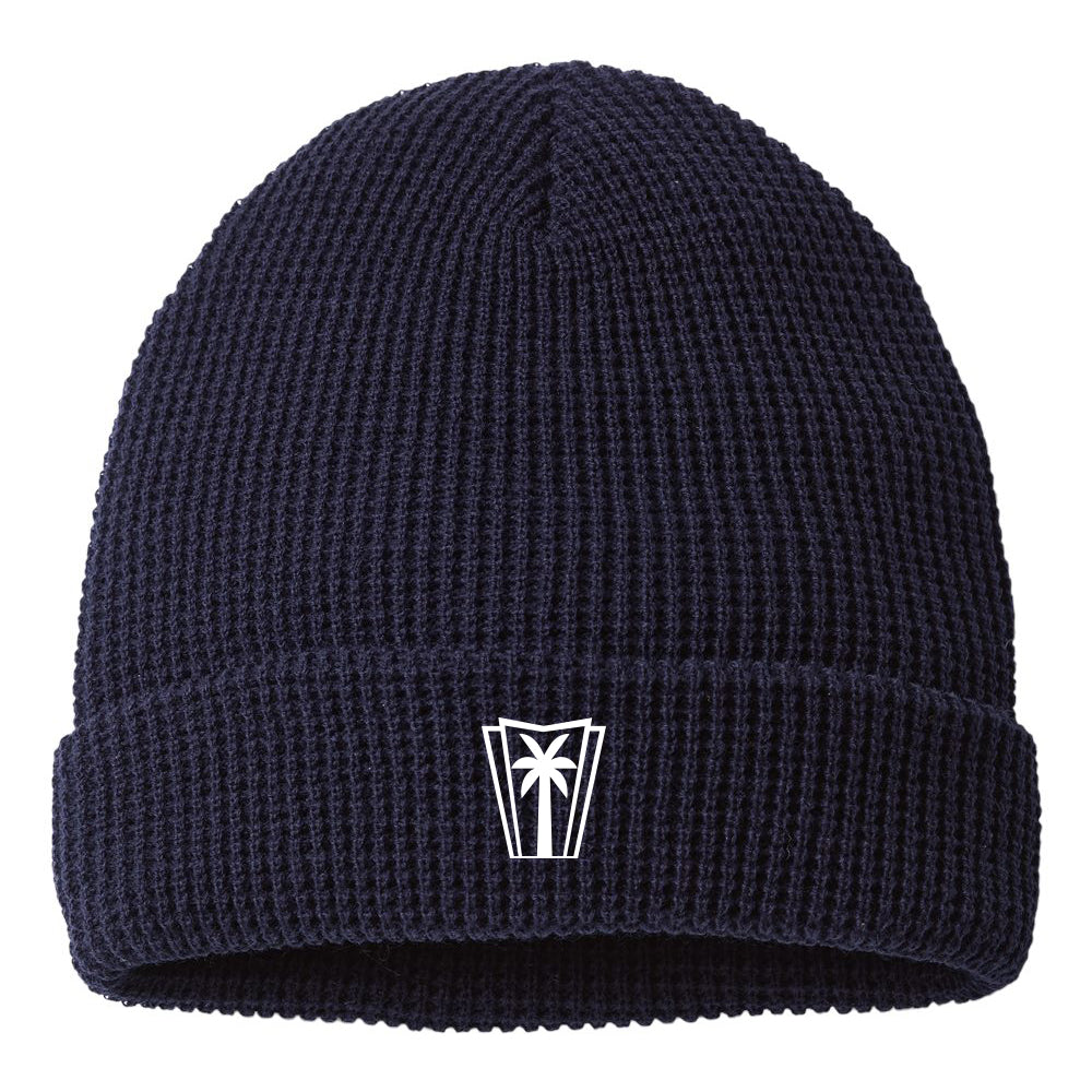 Richardson Waffle Cuffed Beanie - Navy