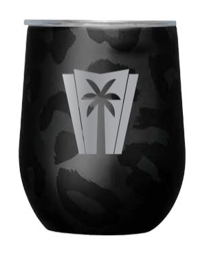 Stemless - 12oz Night Leopard