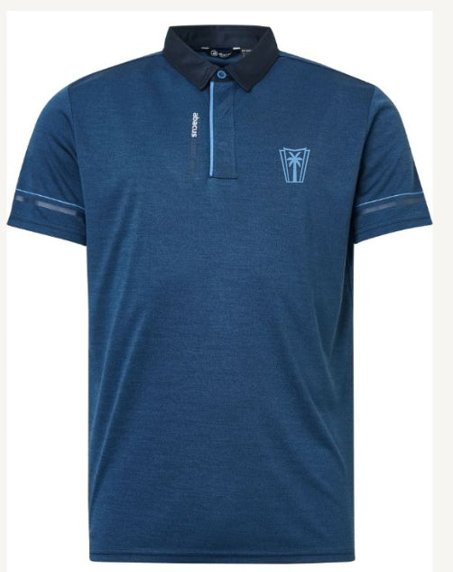 Mens Monterey Polo -Navy/Skyblue
