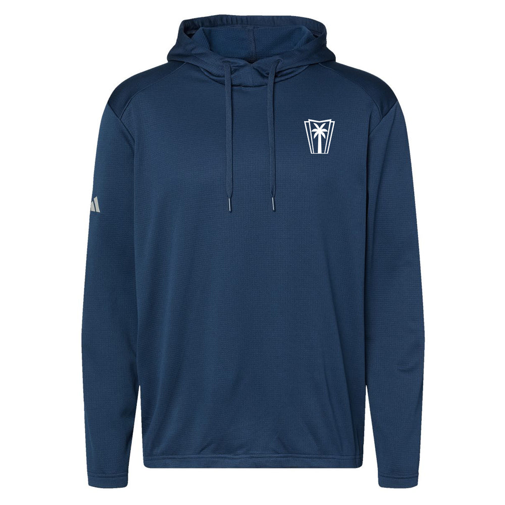 Adidas Textured Mix Media Hooded (Collegiate Navy)