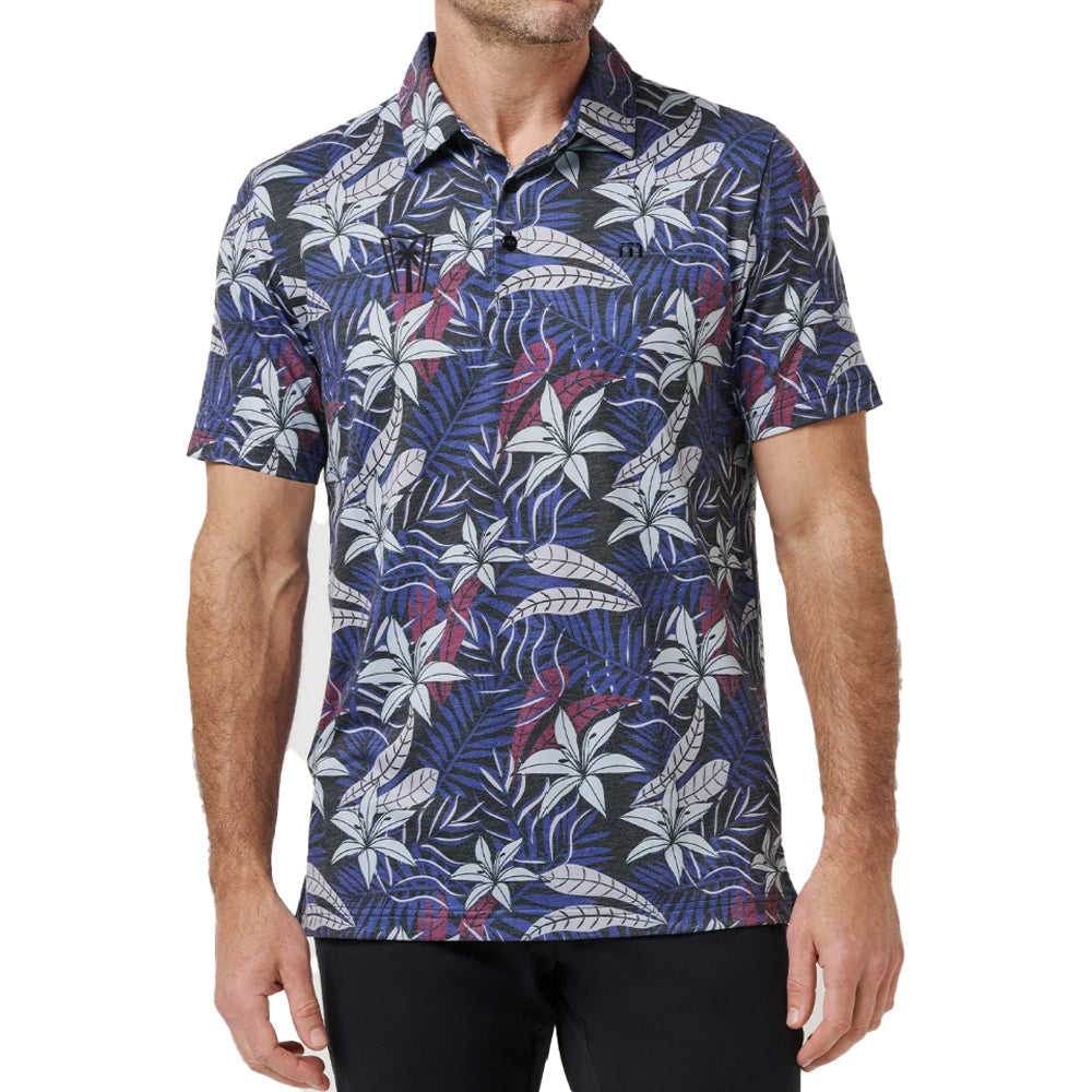 TravisMathew Featherweight Open Bay Polo (Black)