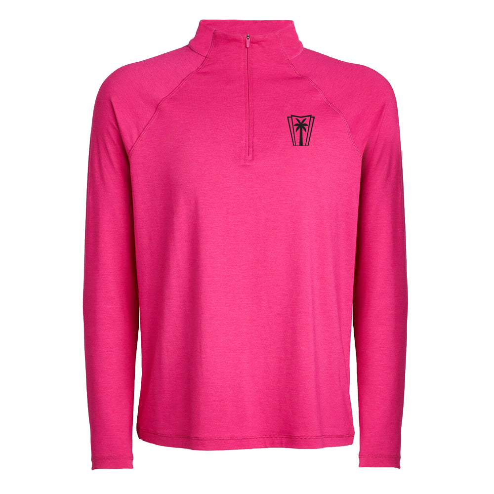 G/Fore Luxe Quarter Zip Tailored (Day Glo Pink)