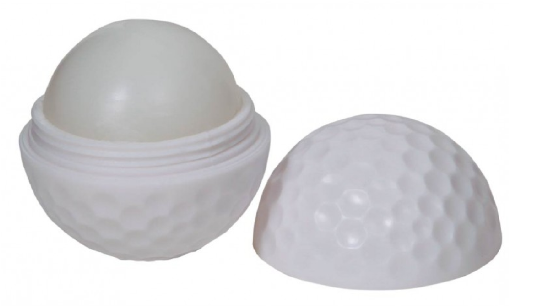 Lip Balm Golf Ball White
