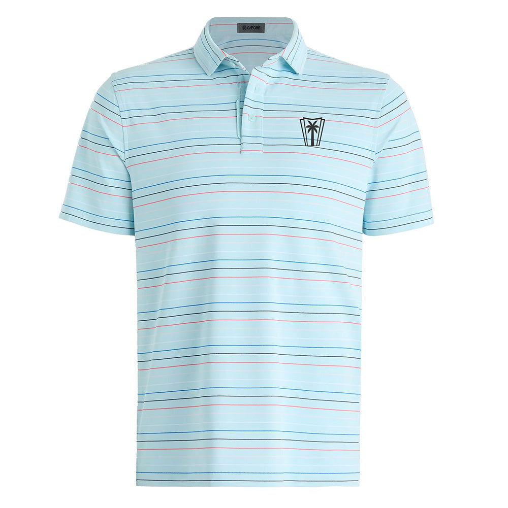 G/Fore Multi Stripe Tech Pique Polo - Daybreak