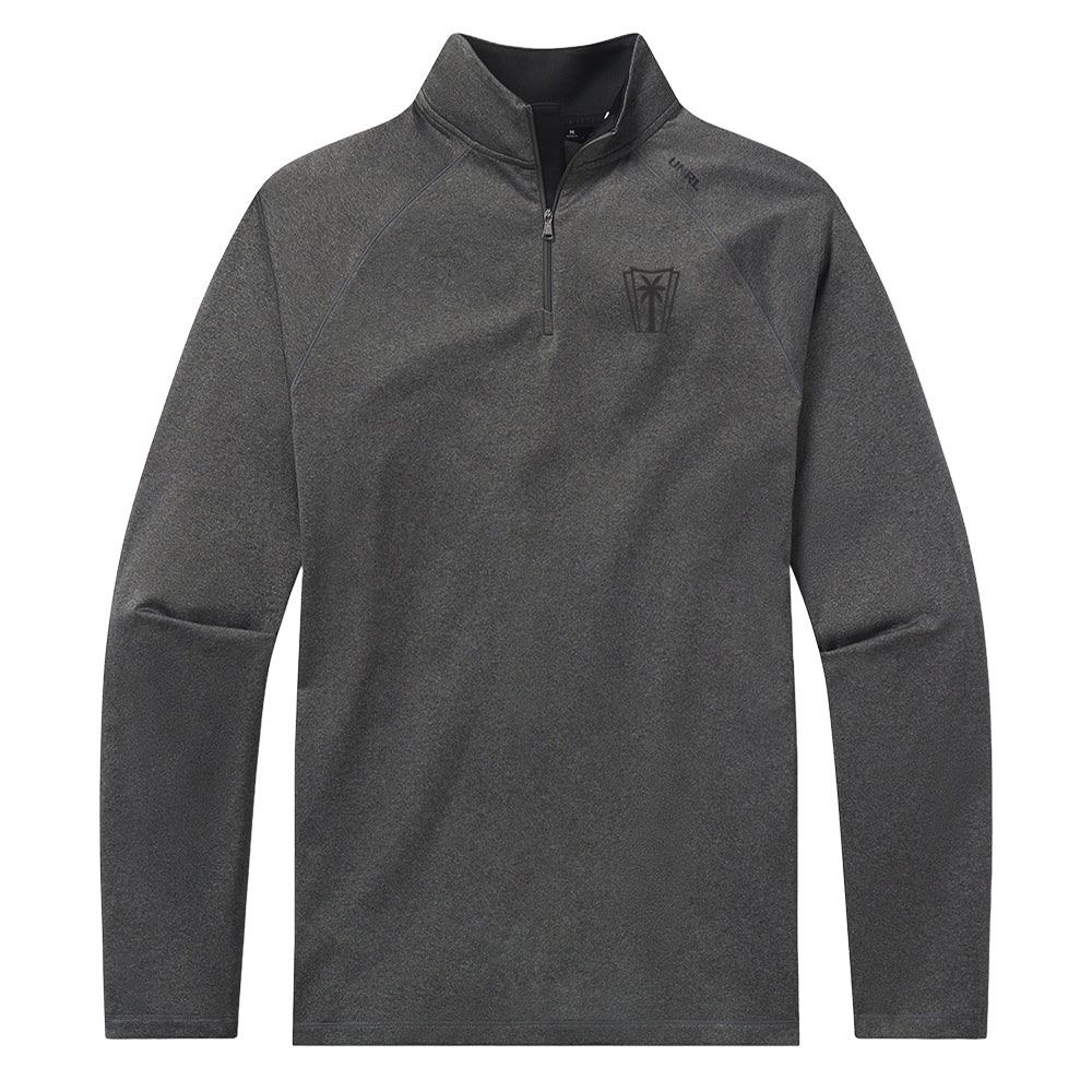 UNRL Interlock Quarter Zip (Heather Charcoal)