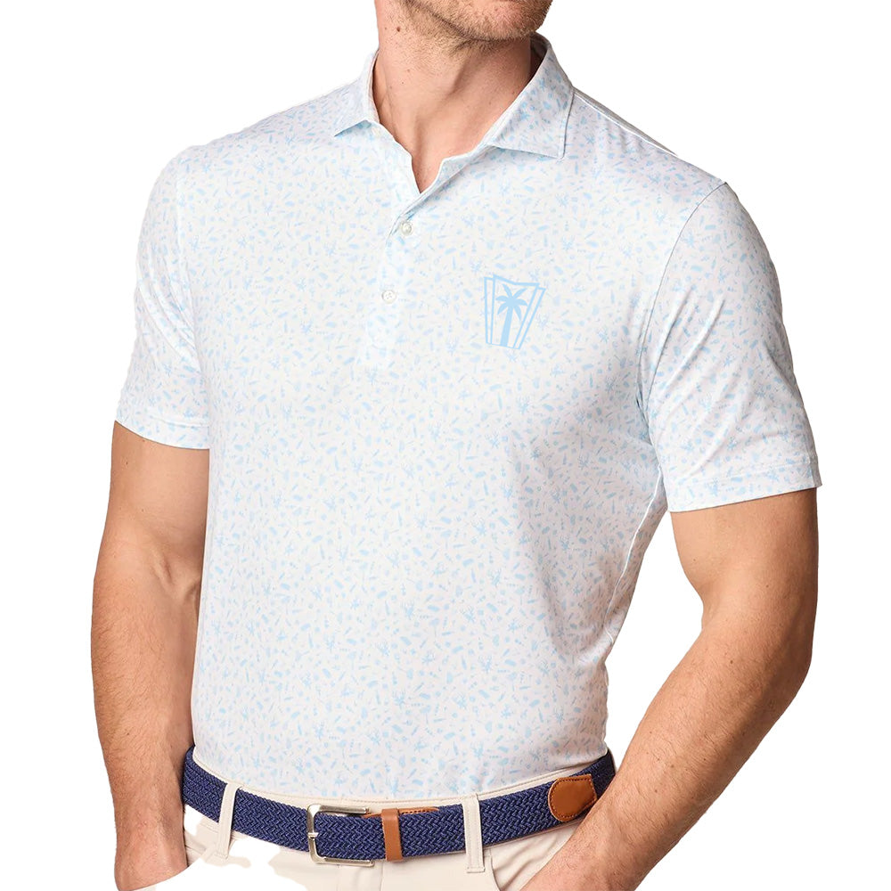 Johnnie-O Stag Night Performance Jersey Polo - Permafrost