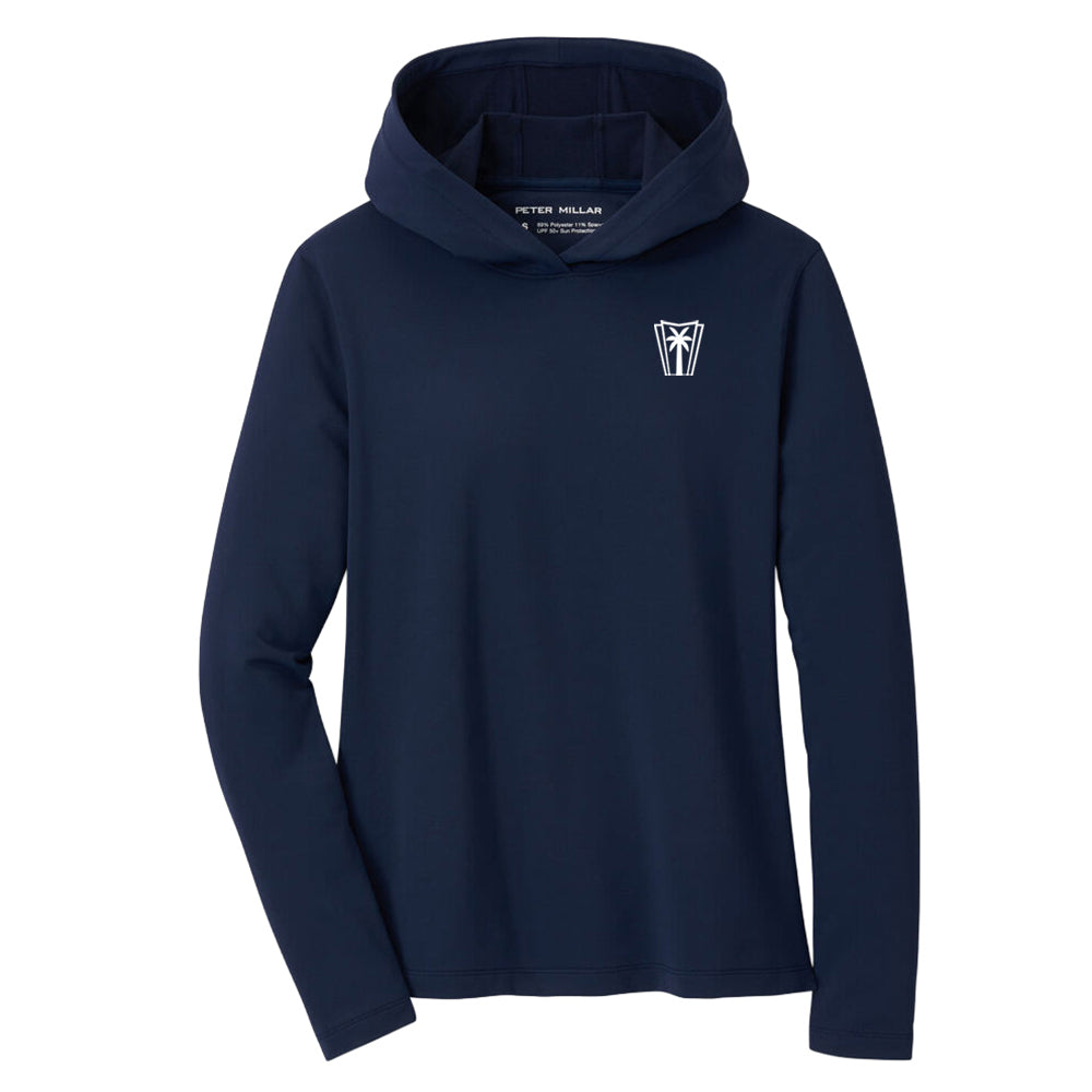 Peter Millar Ladies Pine Performance Hoodie (Navy)