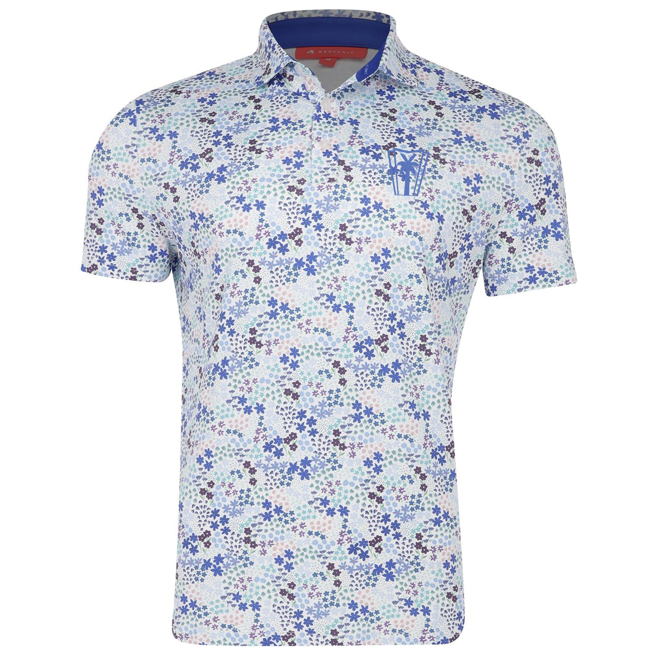 Redvanly Rhodes Polo - Bright White/Blue Multi