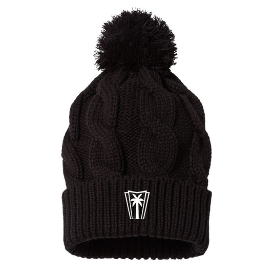 Richardson Chunk Twist Cuffed Beanie - Black