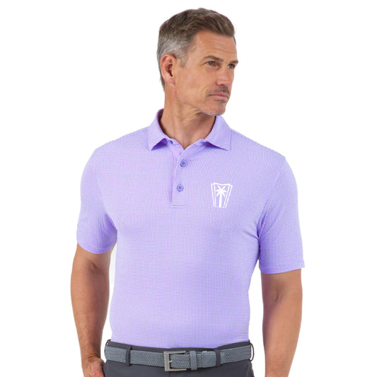 Mini Check Polo (Lt Violet/Wh)