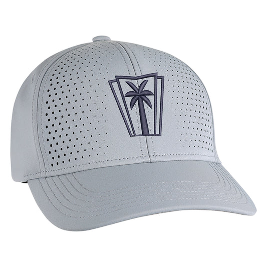 Ahead AIRFLOW Performance Laser Front Snapback Hat (Lt. Grey)