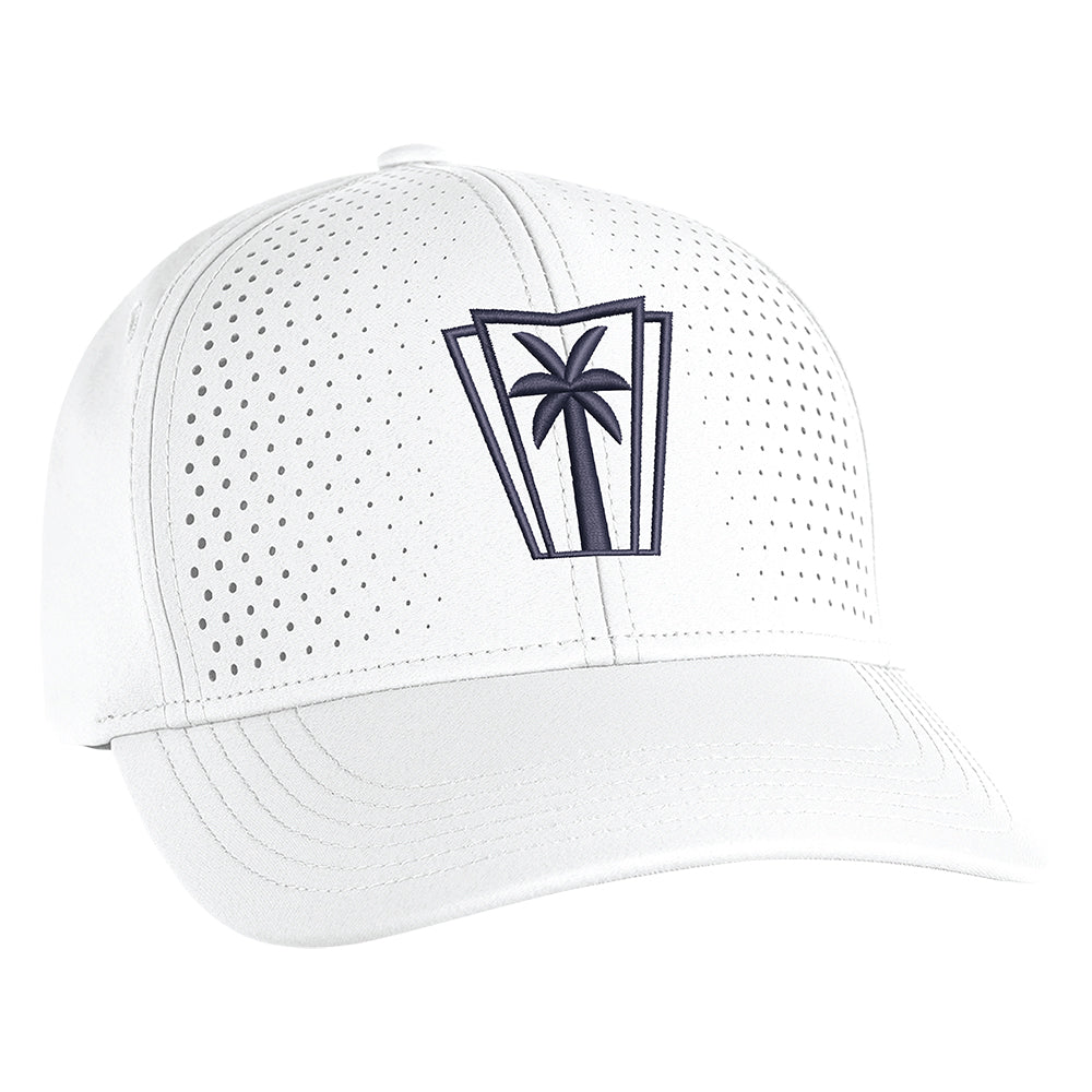 Ahead AIRFLOW Performance Laser Front Snapback Hat (White)