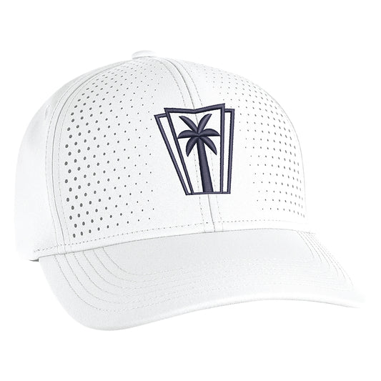 Ahead AIRFLOW Performance Laser Front Snapback Hat (White)