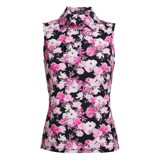 FLORAL SILKY TECH
 SLEEVE (Onyx)