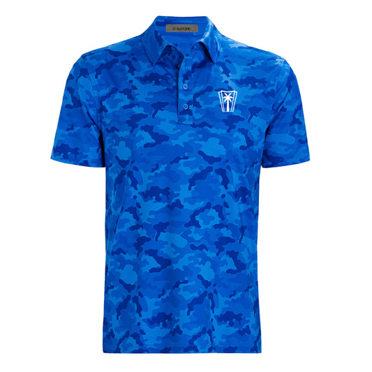 G/Fore Mapped Camo Tech Jersey Polo - Racer