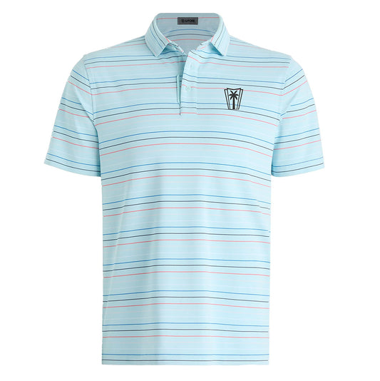 G/Fore Multi Stripe Tech Pique Polo - Daybreak