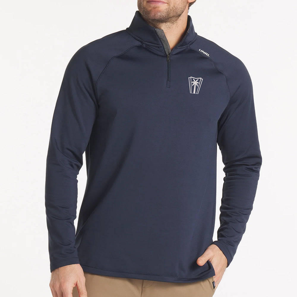 UNRL Interlock Quarter Zip - Navy