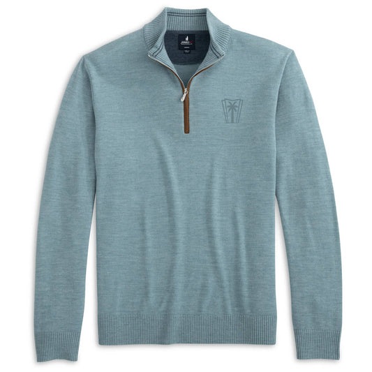 Johnnie-O Raynor Merino Quarter Zip - Riviera
