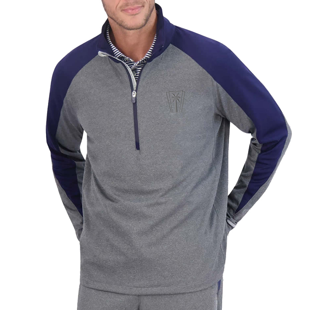 Z425 L/S 1/4 ZIP PULLOVER (CHARCOAL/NAVY)