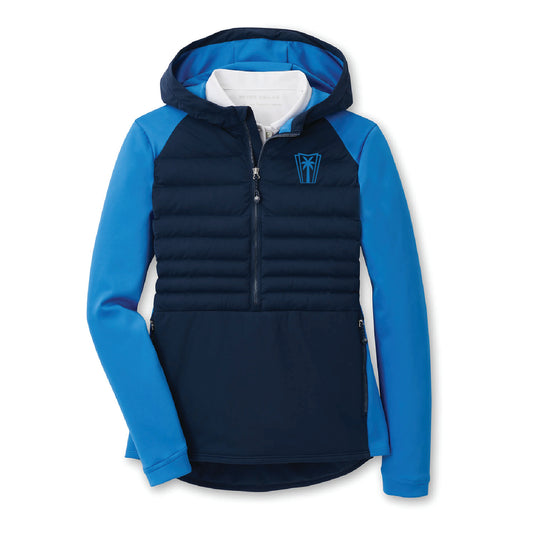 Peter Millar Ladies Hooded Merge - Navy/Abaco