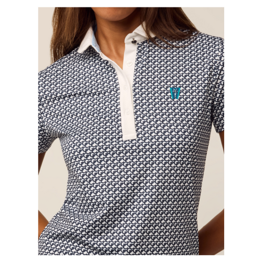 Greyson Chain Linked Scarlett Polo (Arctic)