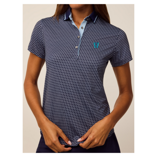Greyson Wolvestooth Scarlett Polo w/Crowley Collar (Maltese Blue)