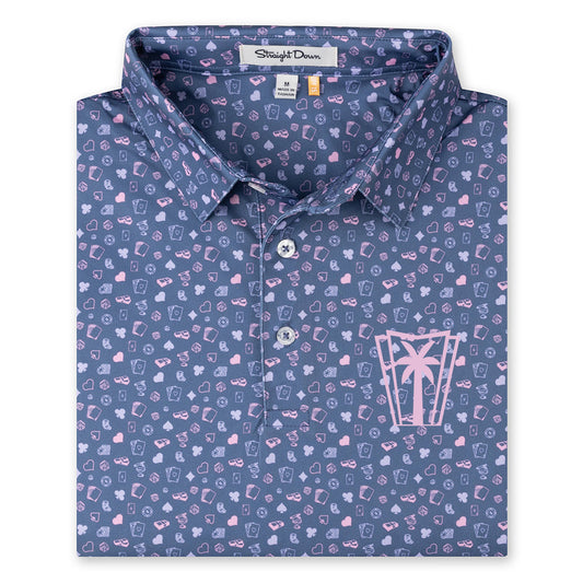 Straight Down Hold 'Em Polo (Moonlight)