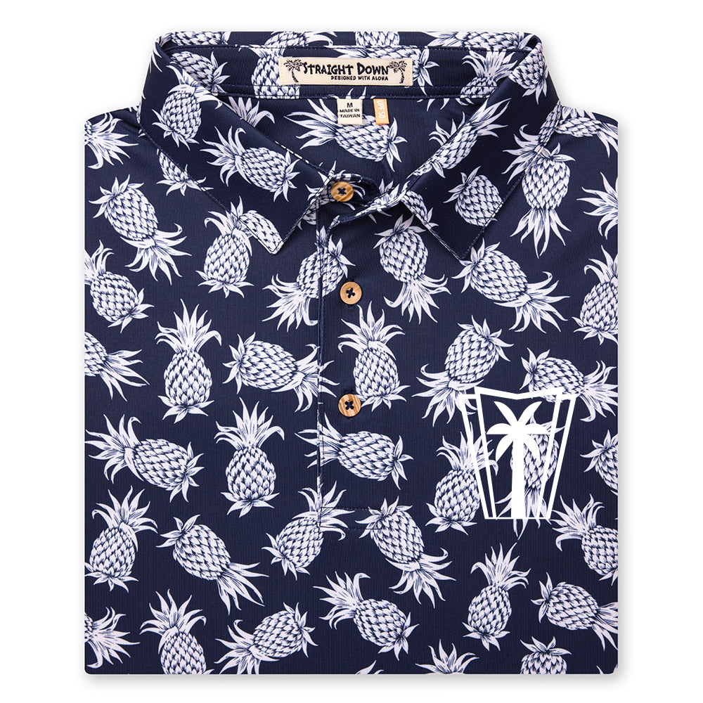 Straight Down Pineapple Express Polo (New Indigo)
