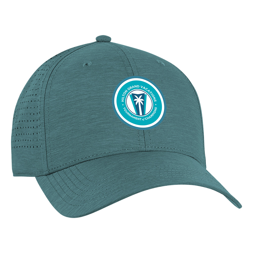 Ahead BREZO Poly Heather Laser Panel Hat (Teal/Heather)