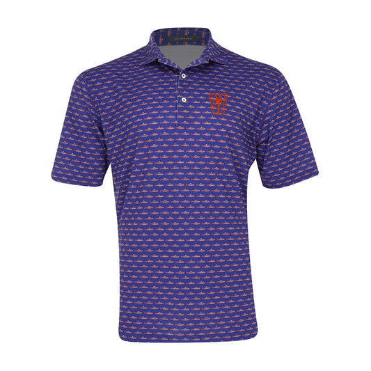 Turtleson Drake Performance Polo (Royal/Red)