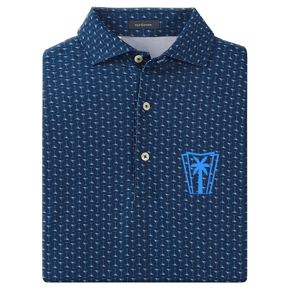 Turtleson Barron Performance Polo (Navy/Luxe Blue)