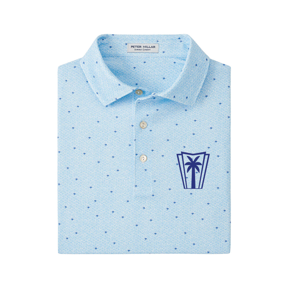 Peter Millar Tequila Sunrise Performance Jersey Polo (White)