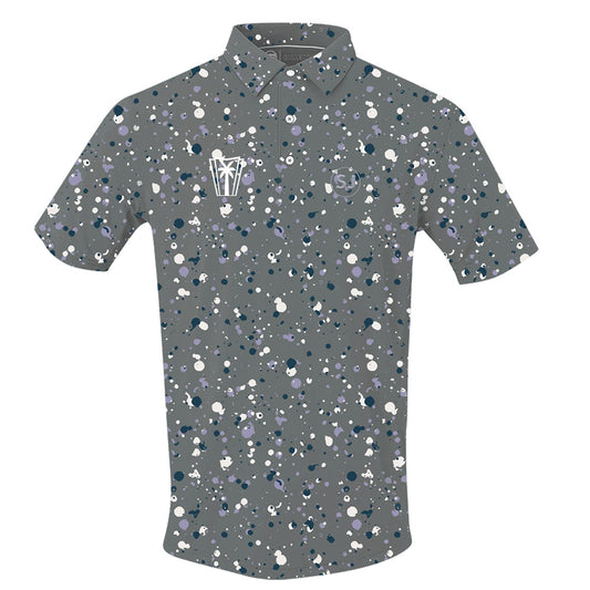 Golf Splatter Polo (Cool Grey)