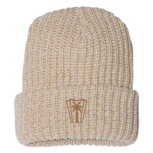Sportsman 12" Chunky Cuff Beanie - Oatmeal