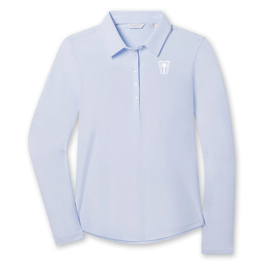 Straight Down Midday Long Sleeve Polo (Powder)