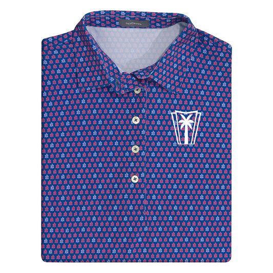 Turtleson Women's Ridley Performance Polo (Navy/Rouge Red)