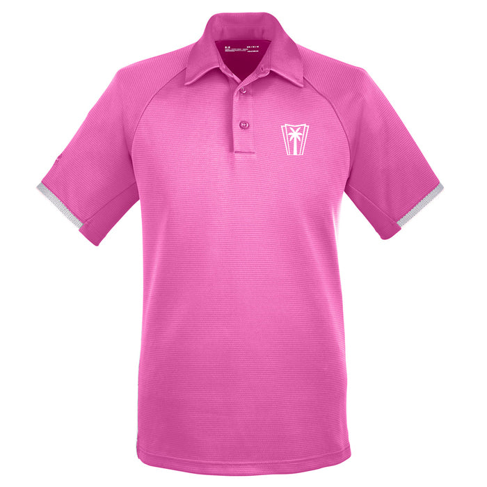 Under Armour Men's Corporate Rival Polo - Pink Edge