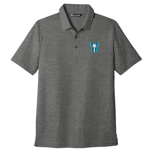 TravisMathew Coto Performance Polo - Quiet Shade Grey Heather